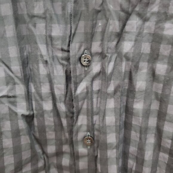 Jack Lipson‎ Flex Men's Big & Tall Black Gray Buffalo Plaid LS Dress Shirt XXL - Picture 3 of 7
